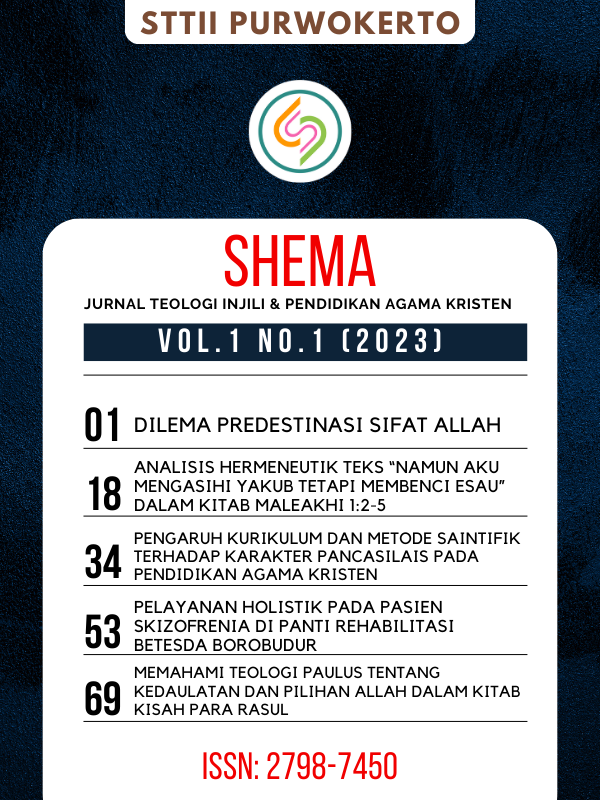 					View Vol. 1 No. 1: Jurnal Teologi Injili dan Pendidikan Kristen - Juni 2023
				